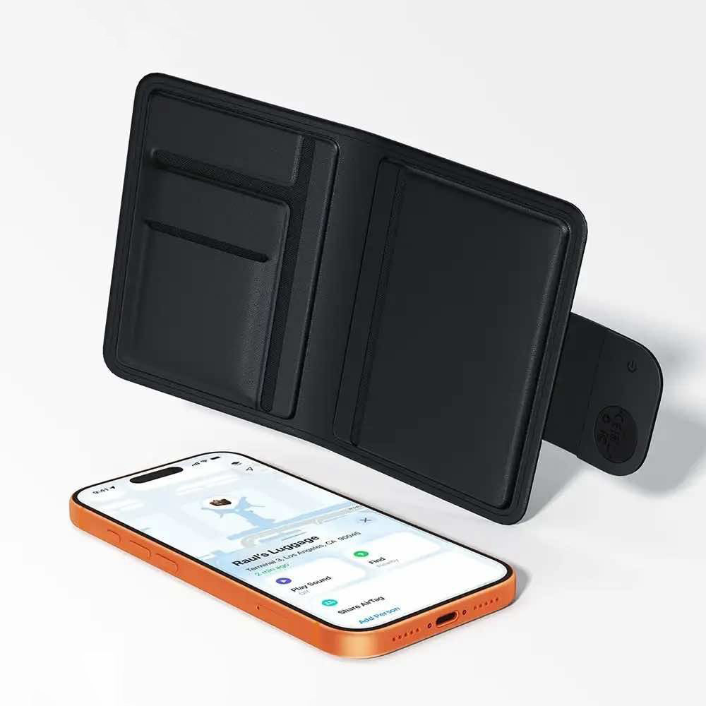 Acefast SmartTag Passport S6 pro iOS Series, Černý