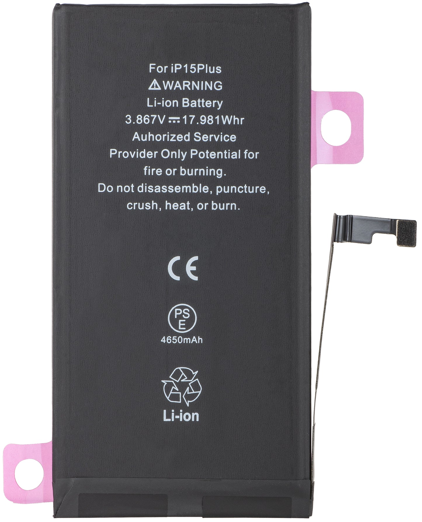 Apple iPhone 15 Plus Battery, Diagnostic High Capacity