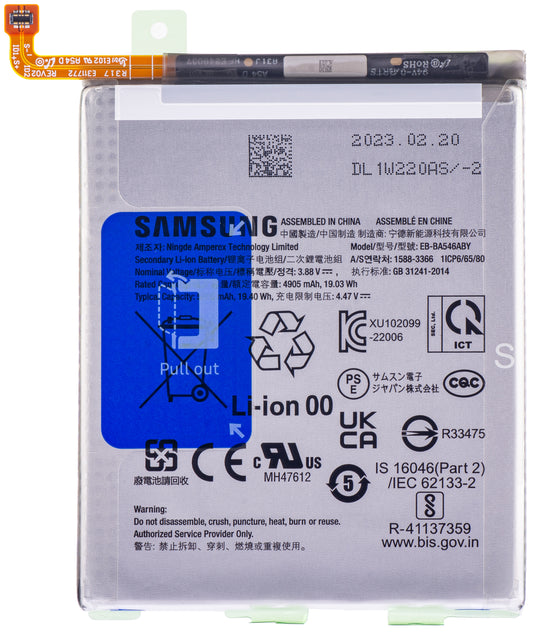 Baterie Samsung Galaxy A55 5G A556 / A25 A256 / A54 A546 / A34 A346 / A33 5G A336, EB-BA546ABY, servisní balení GH82-31204A