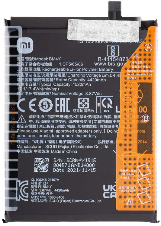 Baterie Xiaomi Poco Poco F3, BM4Y, servisní balíček 460200005B5S