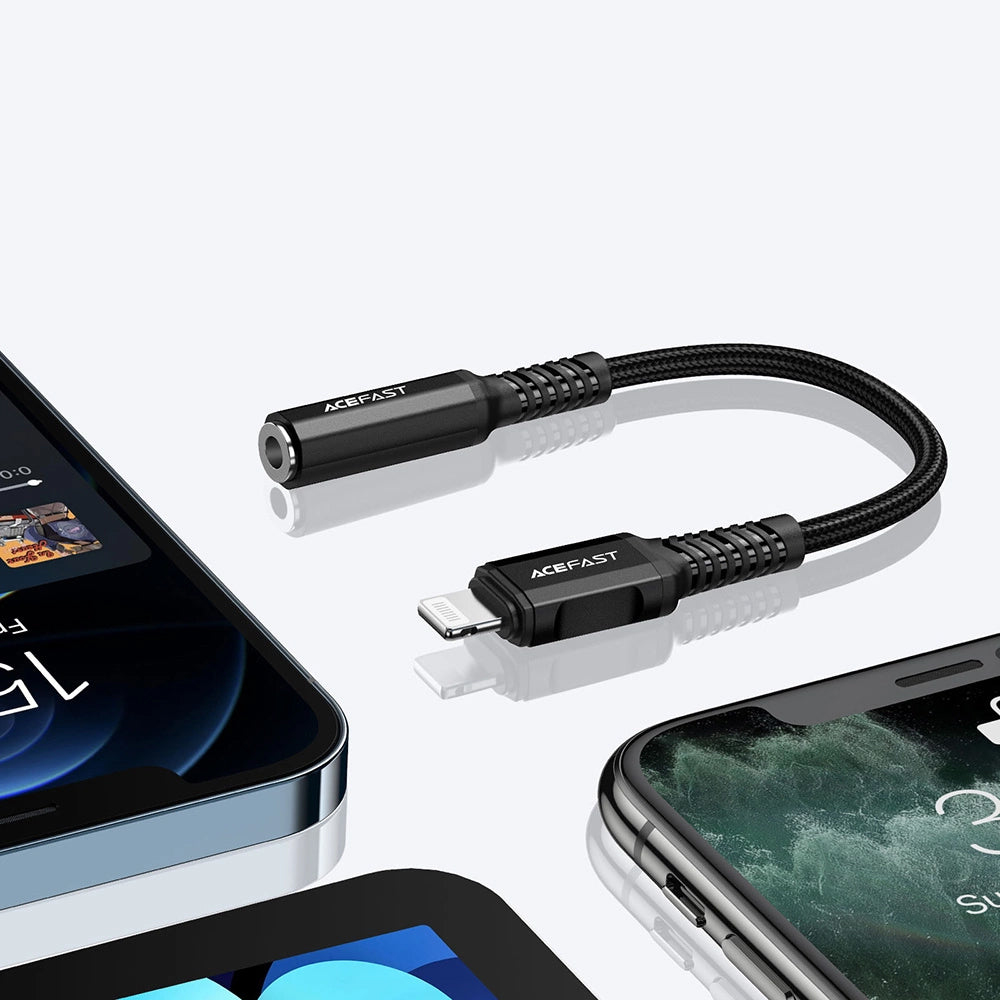Audio adaptér Lightning - 3.5mm Acefast C1-05, Černý