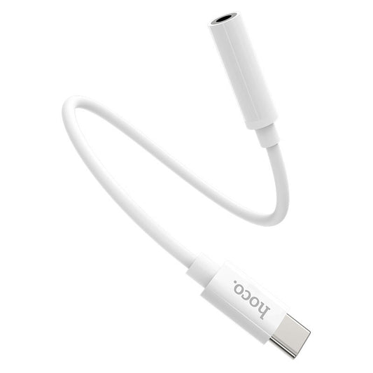 USB-C audio adaptér - 3,5 mm HOCO LS30, bílý