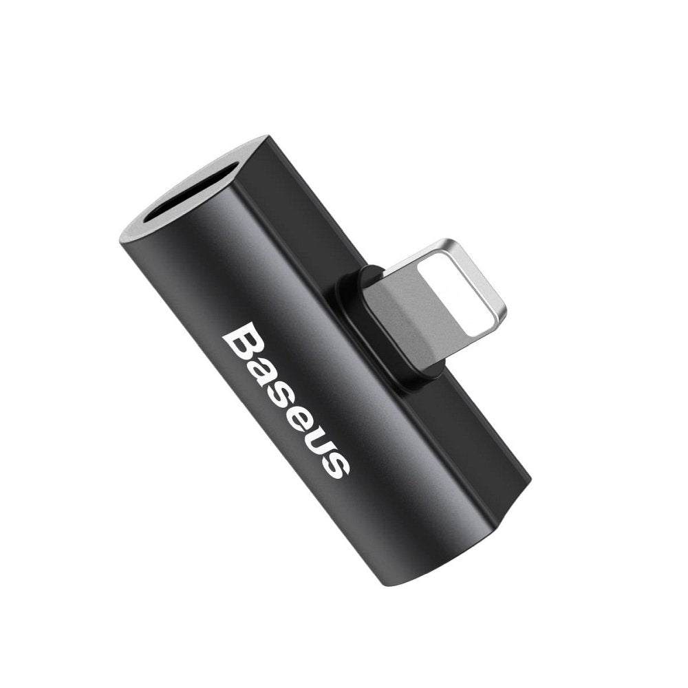 Audio adaptér Lightning - Lightning Baseus, černý CAL46-01