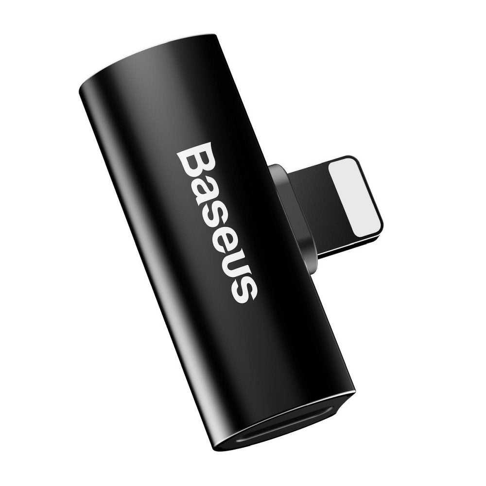 Audio adaptér Lightning - Lightning Baseus, černý CAL46-01