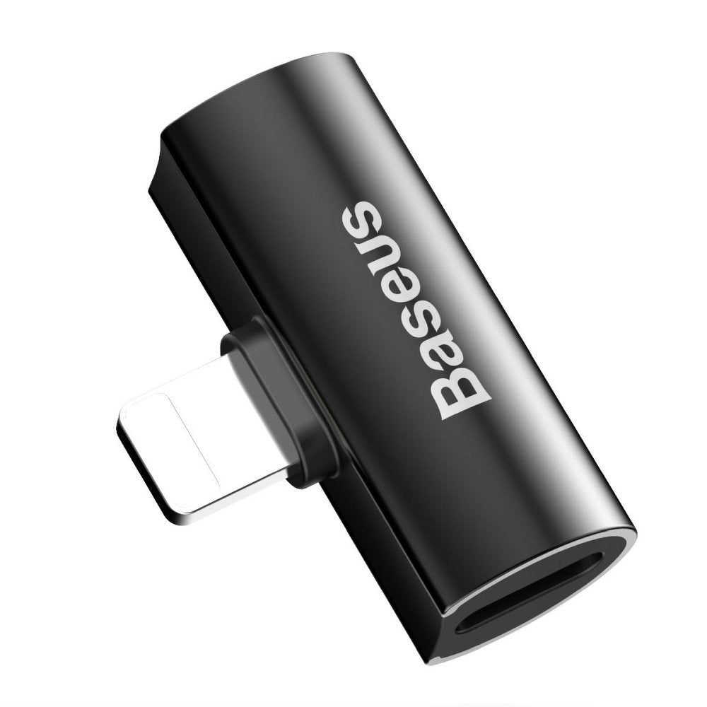 Audio adaptér Lightning - Lightning Baseus, černý CAL46-01