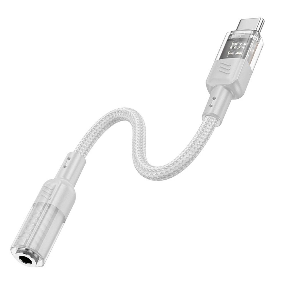Audio adaptér USB-C - 3.5mm HOCO LS37, Šedý