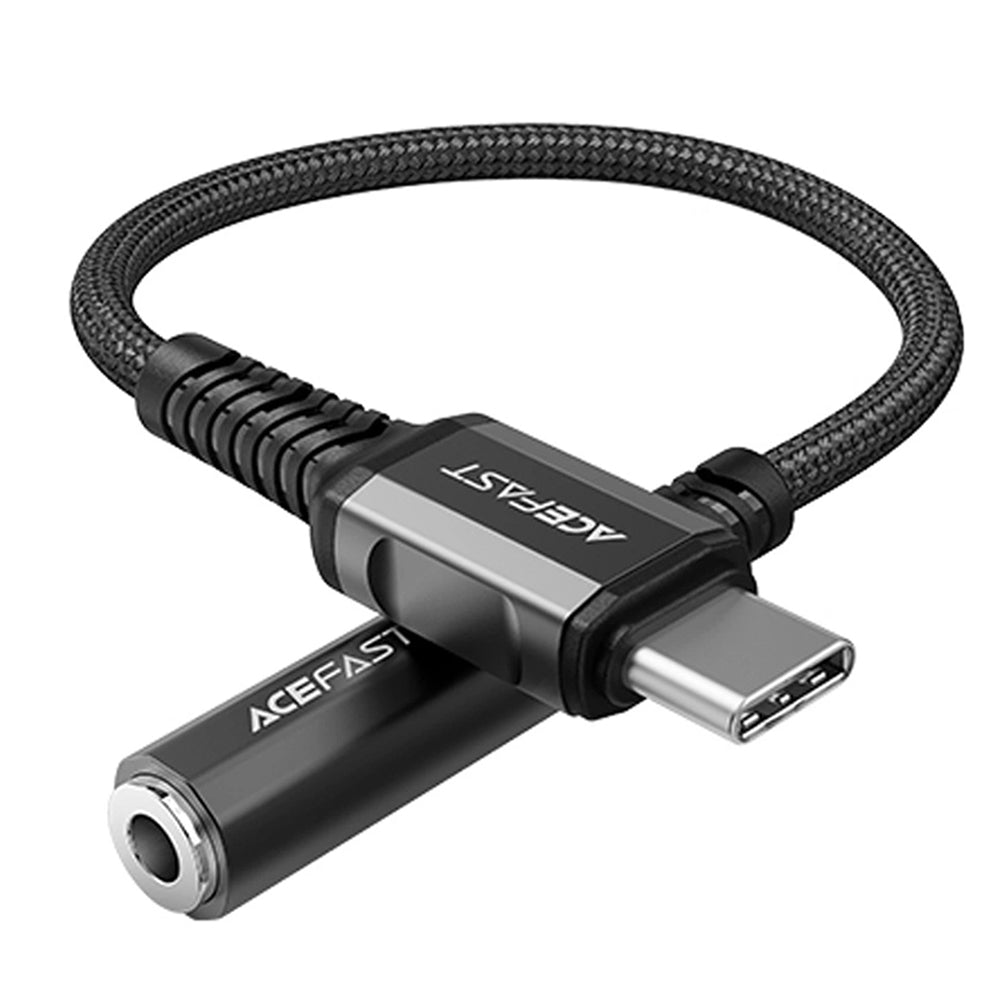Audio adaptér USB-C - 3.5mm Acefast C1-07, Černý