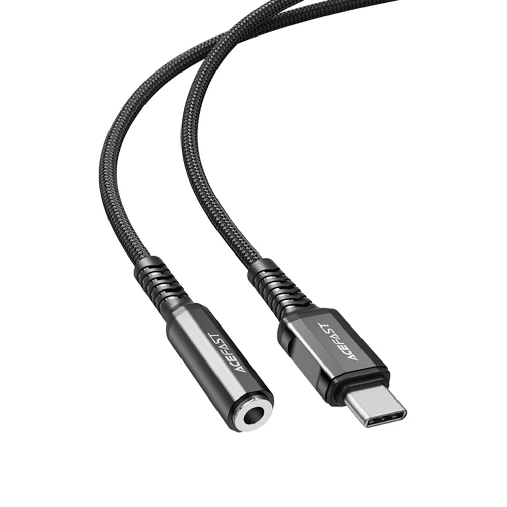 Audio adaptér USB-C - 3.5mm Acefast C1-07, Černý