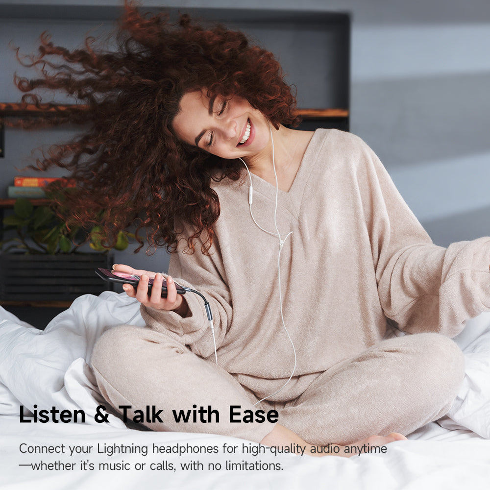Audio adaptér USB-C - Lightning McDodo CA-4870, Šedý