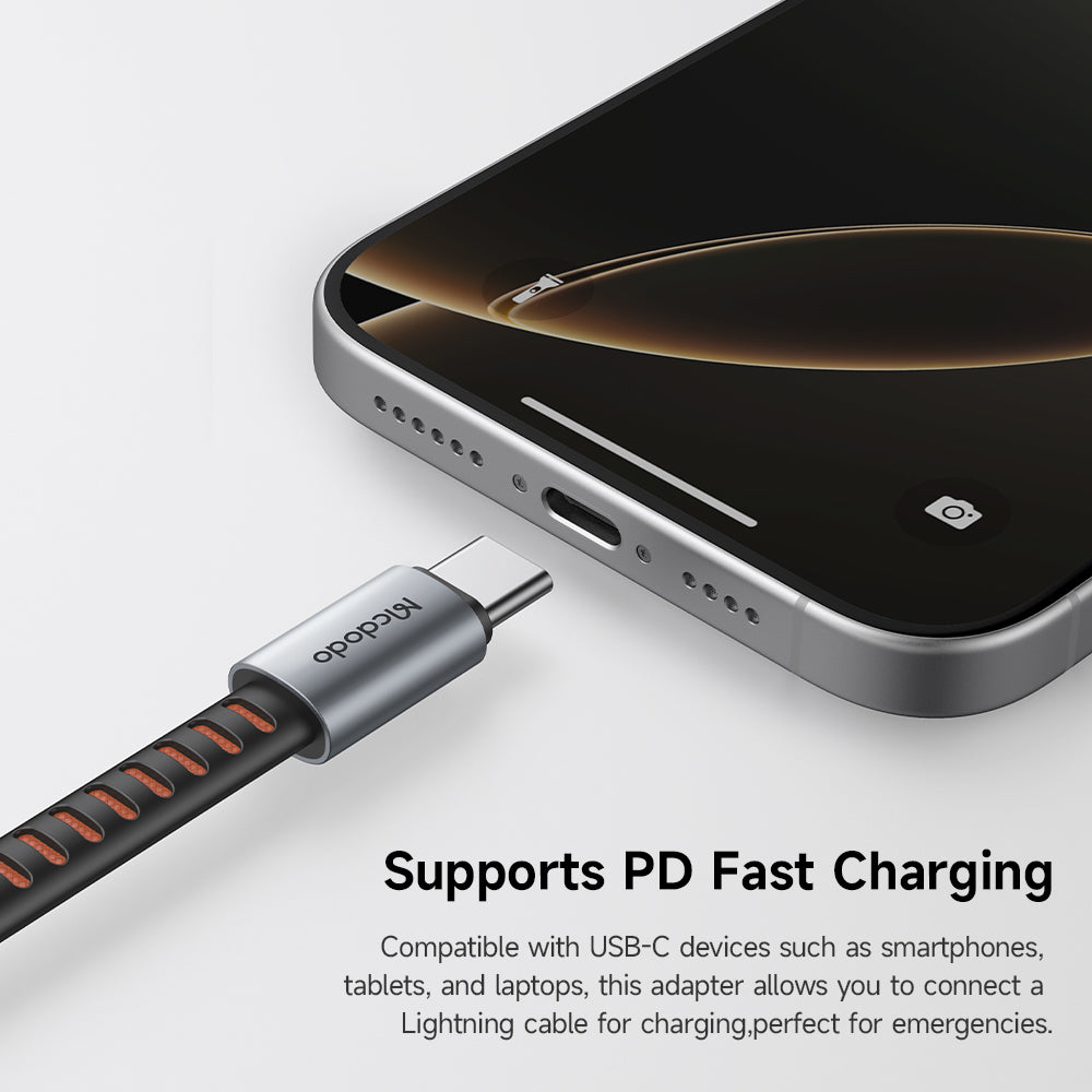 Audio adaptér USB-C - Lightning McDodo CA-4870, Šedý