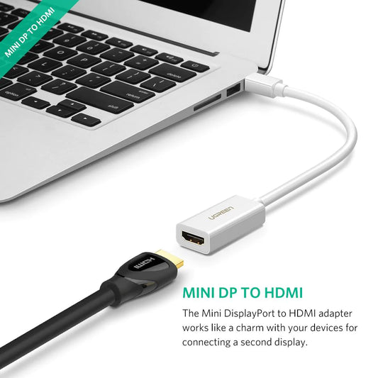 Video adaptér UGREEN MD112 (10461), MiniDisplayPort - HDMI, Černý