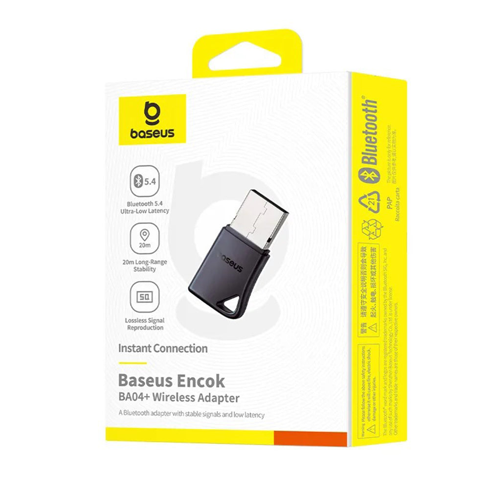 Bluetooth USB adaptér Baseus Encok BA04+, Černý A10082600121-00