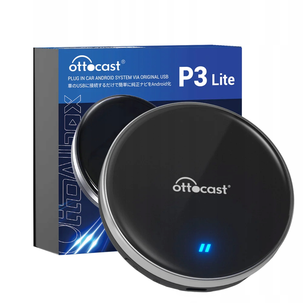 Adaptér Carplay / Android Auto Wireless Ottocast OttoAibox P3 Lite pro Apple iPhone / Android Series