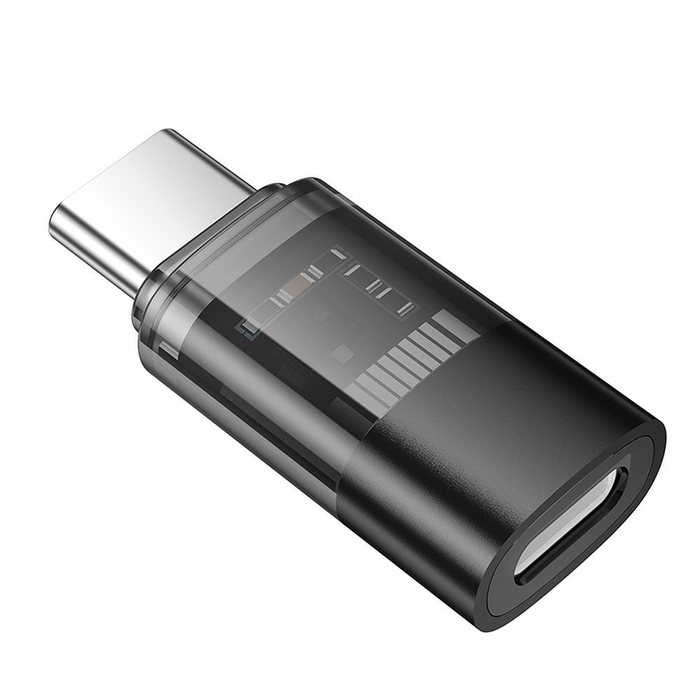 Adaptér pro data a nabíjení Lightning - USB-C HOCO UA36D, černý