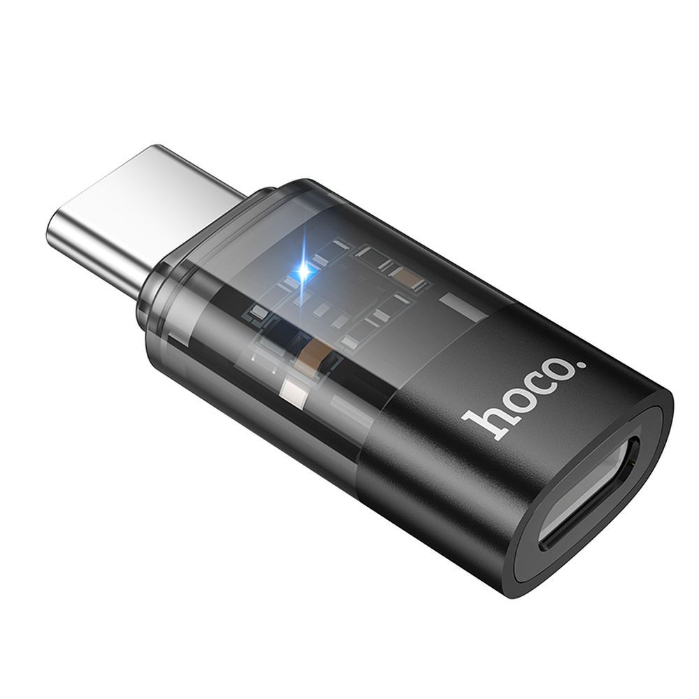 Adaptér pro data a nabíjení Lightning - USB-C HOCO UA36D, černý