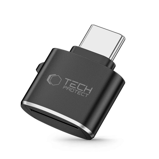 Čtečka karet USB-C Tech-Protect Ultraboost, microSD, černá