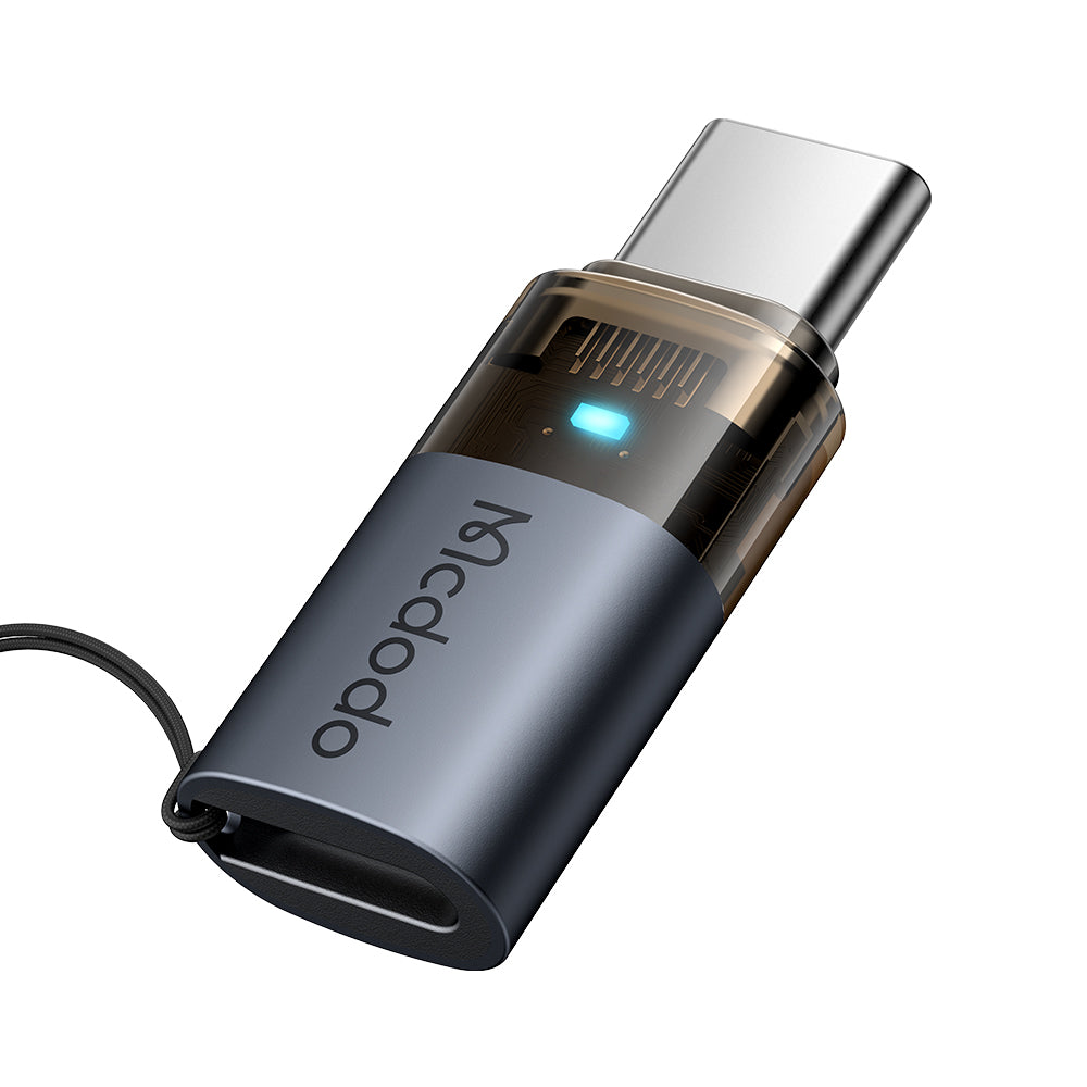 Data and Charging Adapter Lightning - USB-C McDodo OT-7610, Black