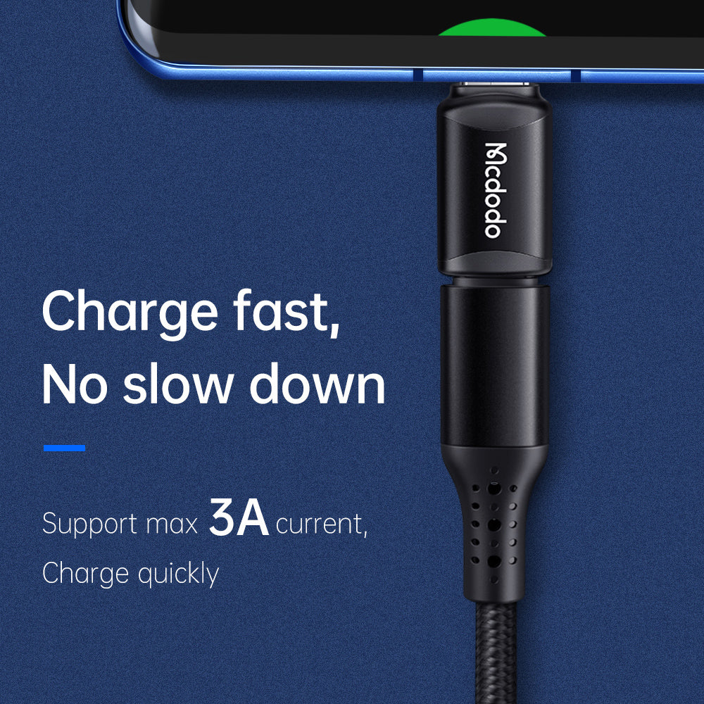 Adaptér pro data a nabíjení Lightning - USB-C McDodo OT-7700, černý