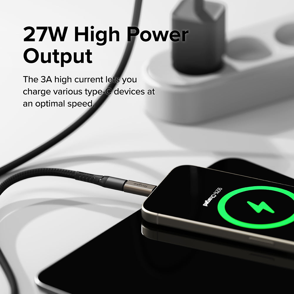 Adaptér pro data a nabíjení Lightning - USB-C Ringke, hnědý, sada 2 kusy
