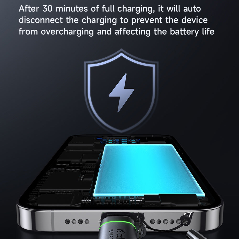 Adaptér pro data a nabíjení USB-C - Lightning McDodo OT-2590 Power Off, černý