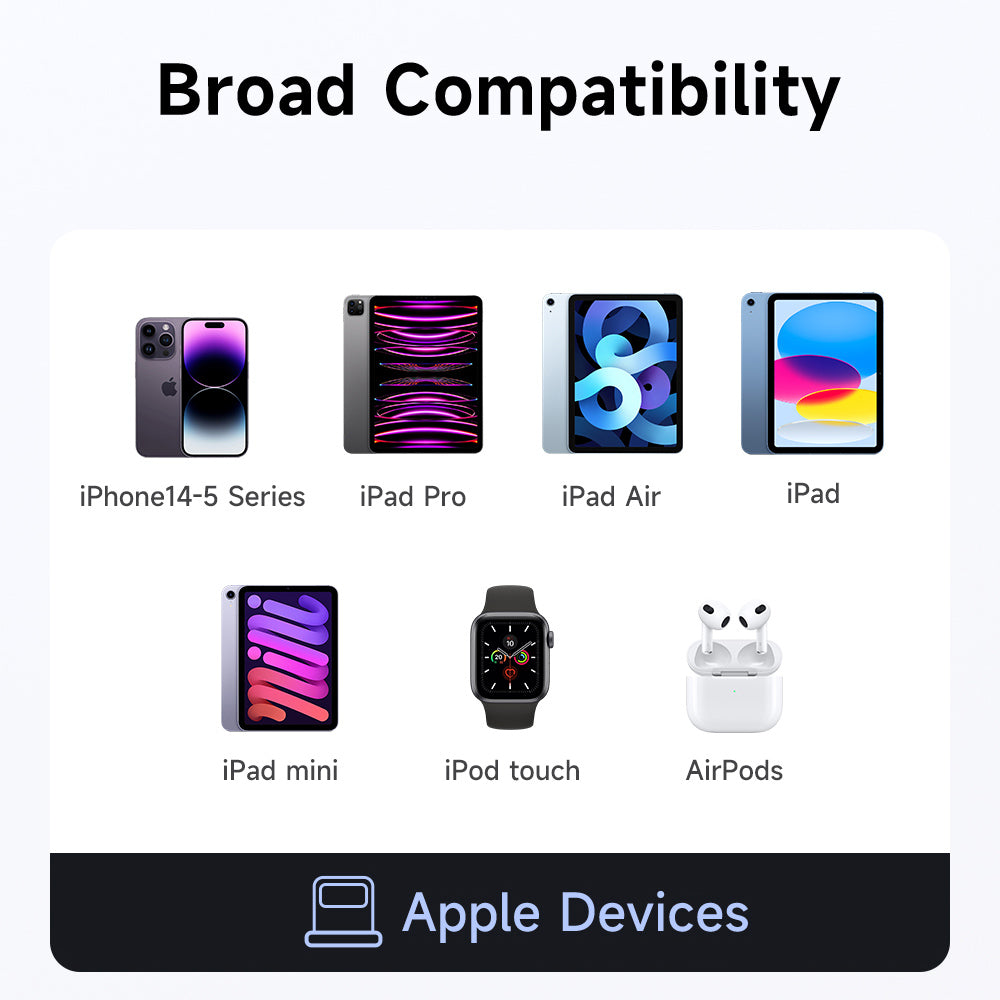 Adaptér pro data a nabíjení USB-C - Lightning McDodo OT-2590 Power Off, černý