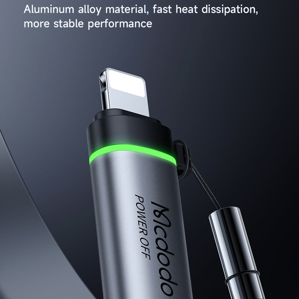 Adaptér pro data a nabíjení USB-C - Lightning McDodo OT-2590 Power Off, černý