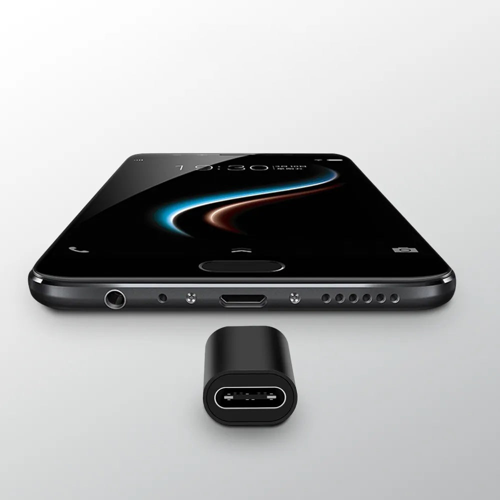 Adaptér pro data a nabíjení USB-C - Lightning / microUSB / USB-A Techsuit A19 TriFlashX 3v1, Černý