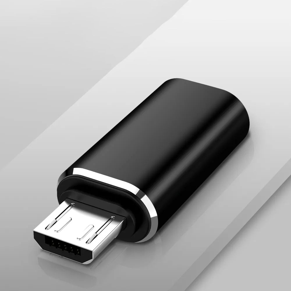 Adaptér pro data a nabíjení USB-C - Lightning / microUSB / USB-A Techsuit A19 TriFlashX 3v1, Černý