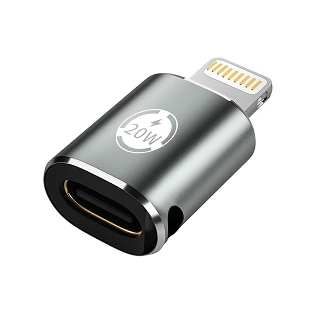 Adaptér pro data a nabíjení USB-C - Lightning Techsuit A11 TitanCoreX, šedý