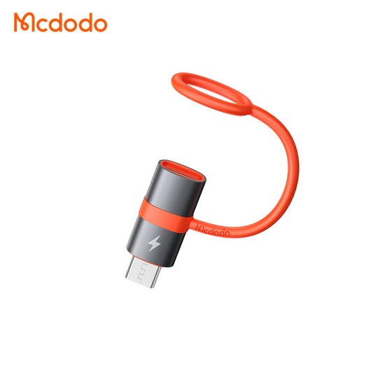 Adaptér pro data a nabíjení USB-C - microUSB McDodo OT-3820, šedý