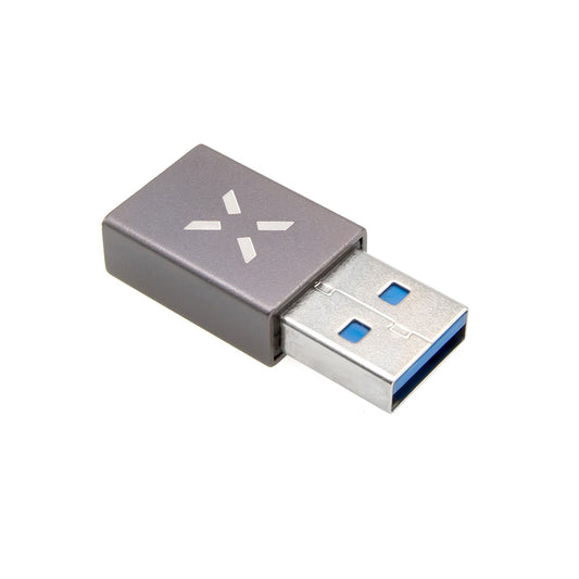 Adaptér pro data a nabíjení USB-C - USB-A Fixed, šedý