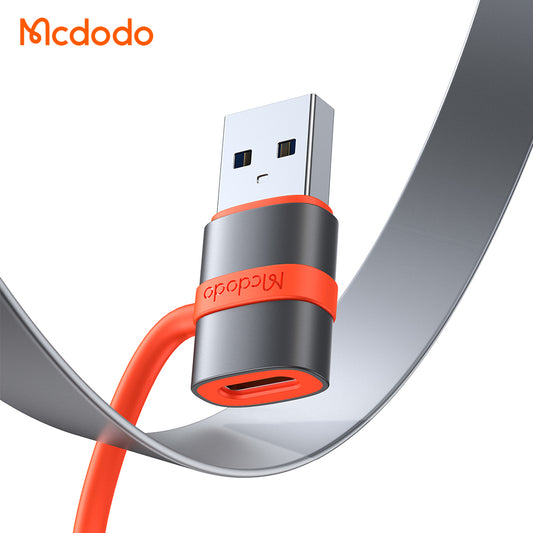 Adaptér pro data a nabíjení USB-C - USB-A McDodo OT-3800, šedý