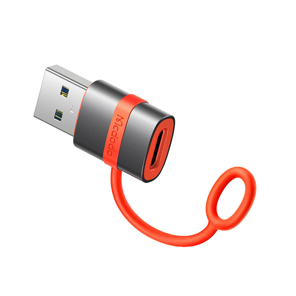 Adaptér pro data a nabíjení USB-C - USB-A McDodo OT-3800, šedý