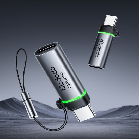 Adaptér pro data a nabíjení USB-C - USB-C McDodo OT-2450 Power Off, černý