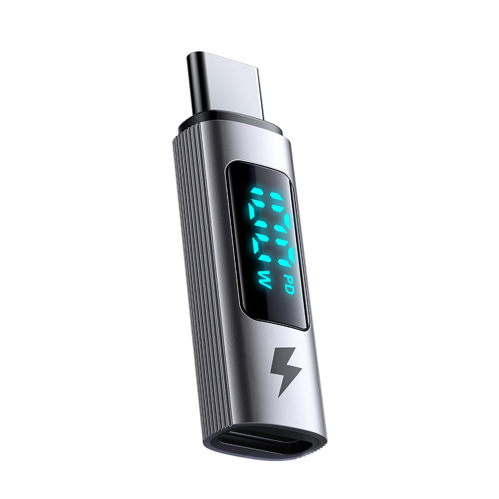 Adaptér pro data a nabíjení USB-C - USB-C McDodo OT-6090 Wales Display, černý