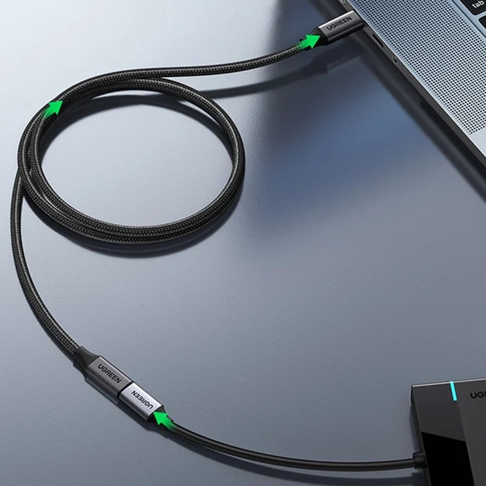 Prodlužovací kabel USB-C UGREEN US372 (45191), 1m, černý