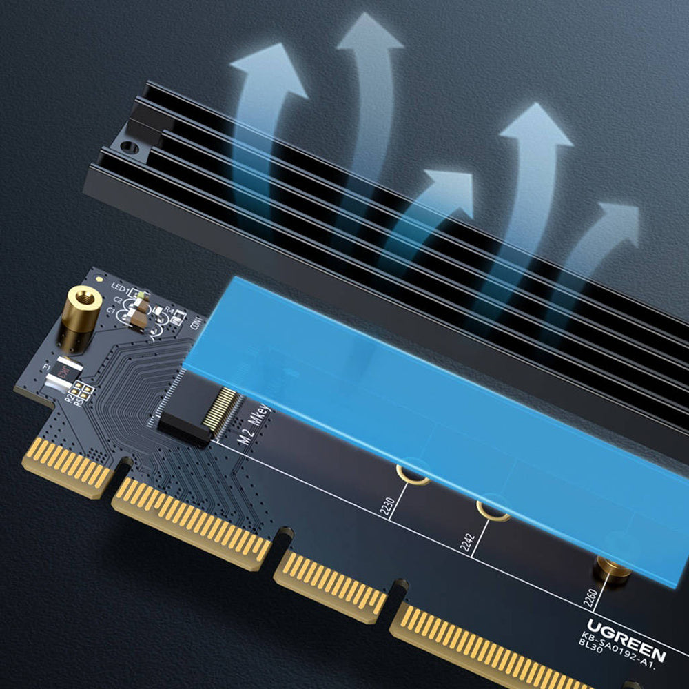 Adaptér rozhraní SSD UGREEN CM465 (30715), NVMe M.2 - PCIe 4.0 X4