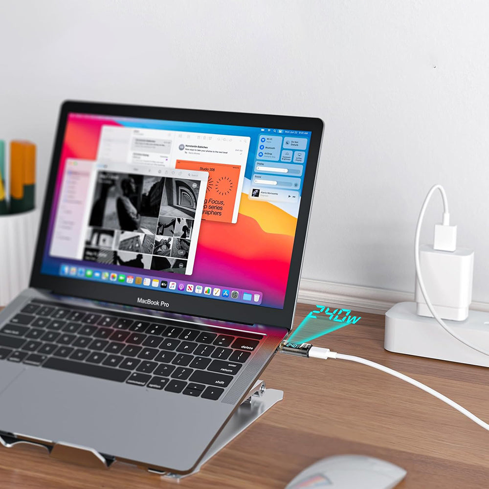 Adaptér Media USB-C Techsuit A23, Šedý