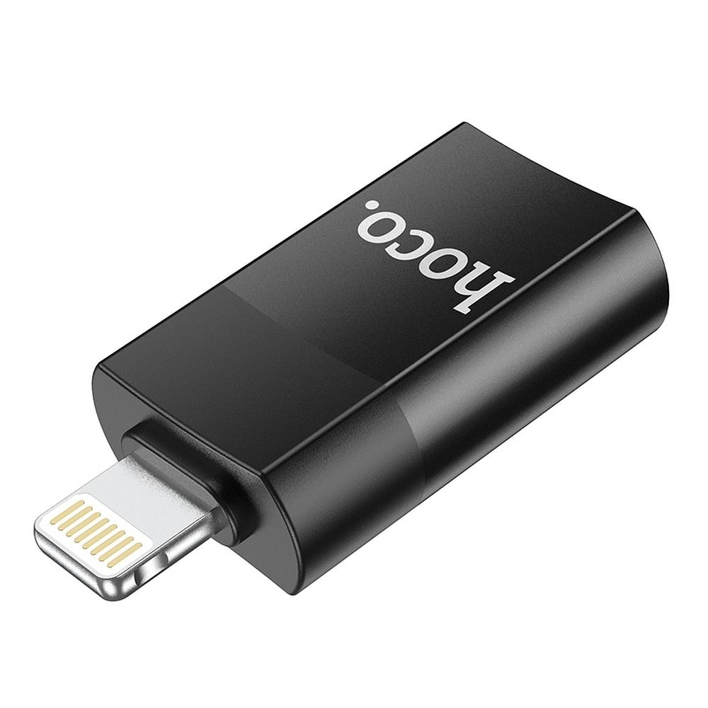 Adaptér OTG Lightning - USB-A HOCO UA17, Černý