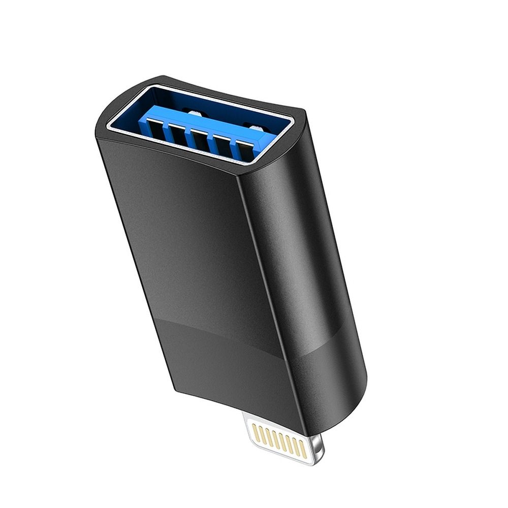 Adaptér OTG Lightning - USB-A HOCO UA17, Černý