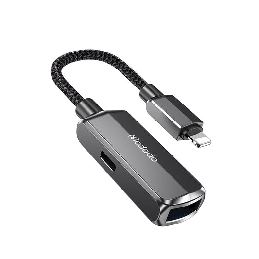 Adaptér OTG Lightning - USB-A McDodo CA-2690, Šedý