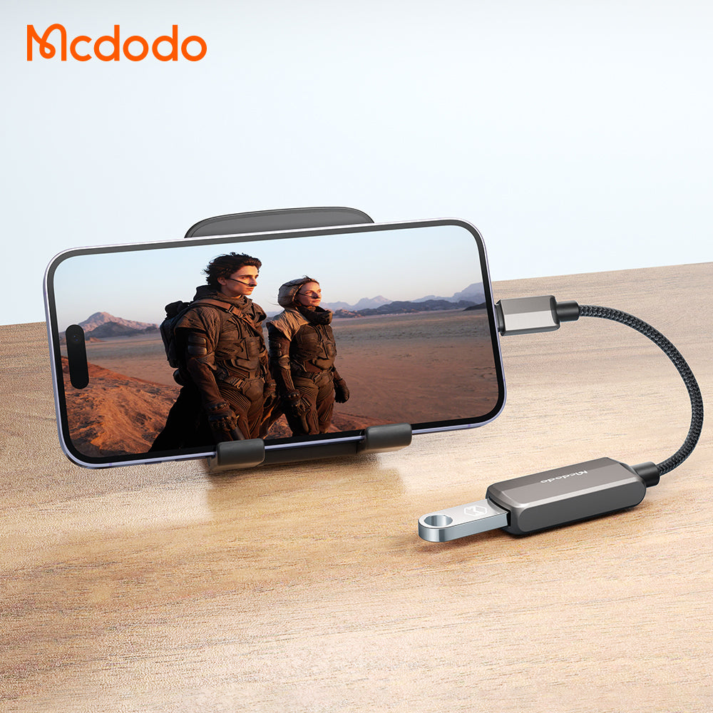 Adaptér OTG Lightning - USB-A McDodo CA-2690, Šedý