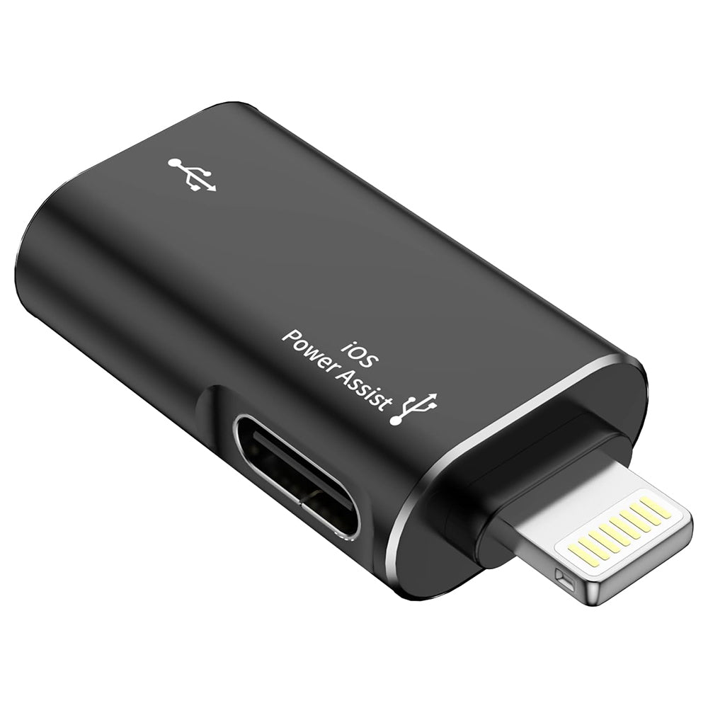 Adaptér OTG Lightning - USB-A Techsuit A18 AluVoltX, Černý