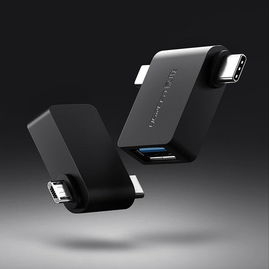 OTG microUSB / USB-C - USB-A UGREEN U30453, černá