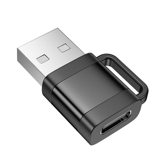 Adaptér pro data a nabíjení USB-C - USB-A HOCO UA31D, Černý