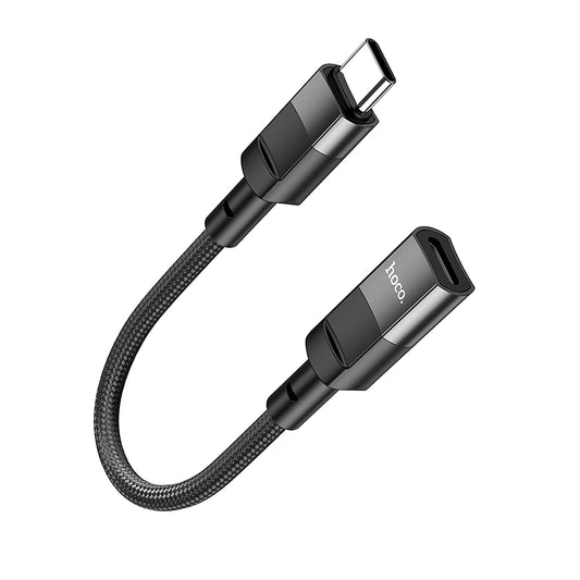 HOCO U107 Lightning - datový a nabíjecí adaptér USB-C HOCO U107, 0,1 m, černý