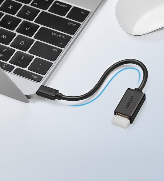 Adaptér USB-C na USB-A OTG UGREEN US154, černý