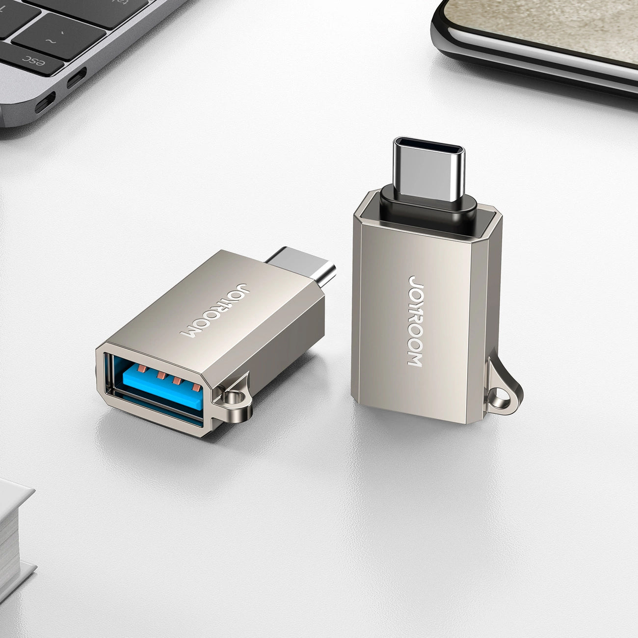 Adaptér OTG USB-C - USB-A Joyroom S-H151, Stříbrný