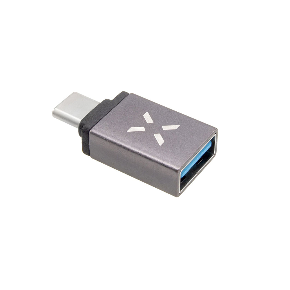 Adaptér OTG USB-C - USB-A Fixed, šedý