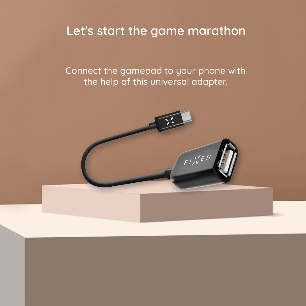 Adaptor OTG USB-C - USB-A Fixed, Černý